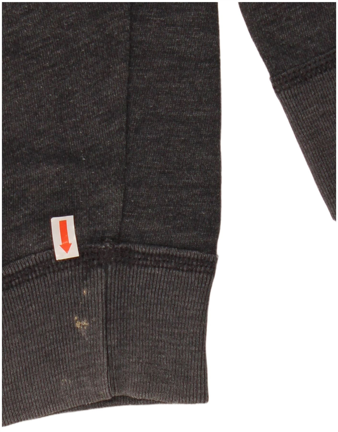 Suéter masculino com capuz e zíper gráfico HOLLISTER algodão cinza médio