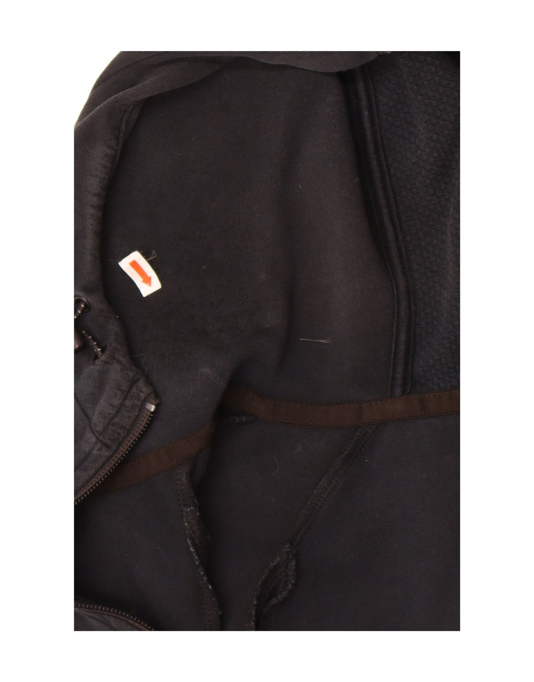 PUMA Mens Zip Hoodie Sweater Large Black Colourblock Cotton Vintage Puma and Second-Hand Puma from Messina Hembry 