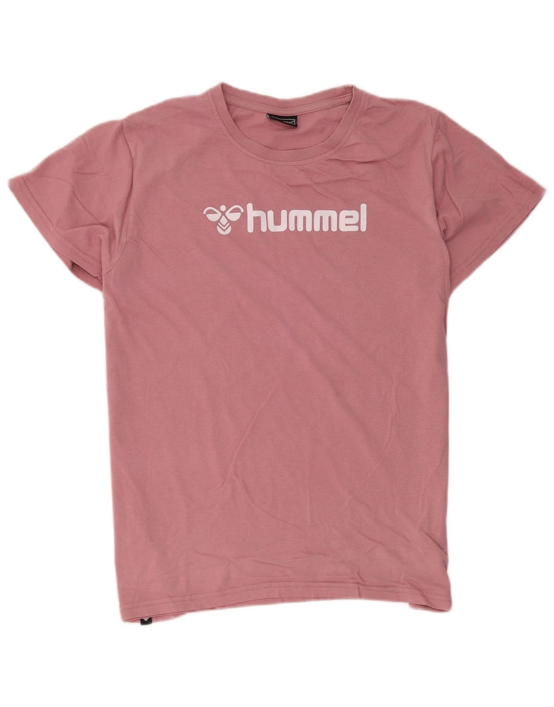 Camiseta masculina Hummel com estampa gráfica grande rosa