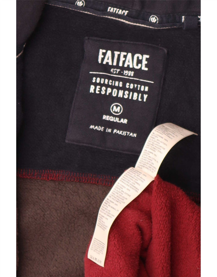 Suéter masculino com capuz e zíper Fat Face, bloco colorido médio multicolorido