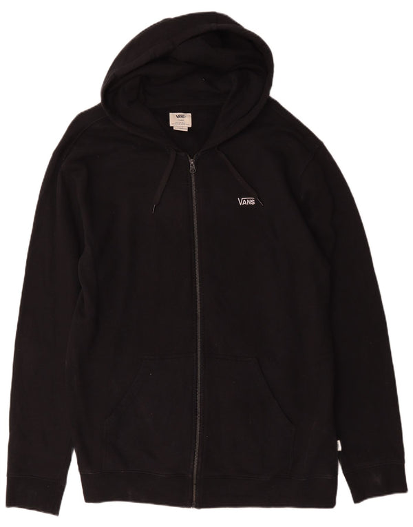 Suéter Vans masculino com capuz e zíper XL preto algodão