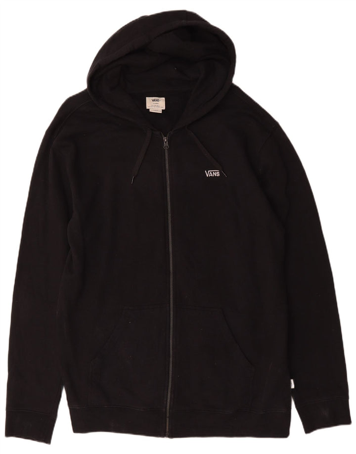 Suéter Vans masculino com capuz e zíper XL preto algodão