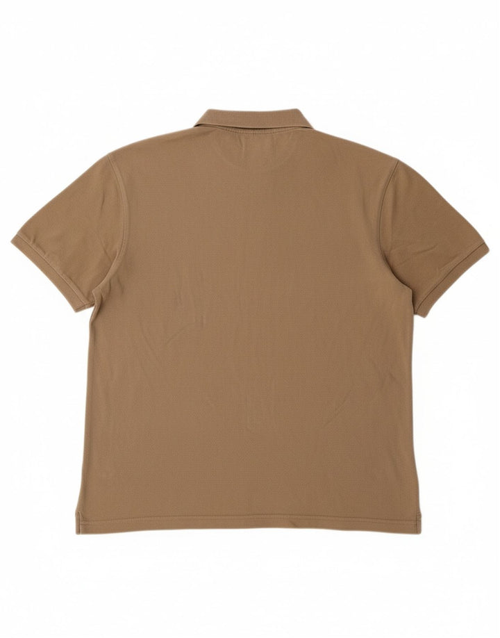 Camisa polo masculina DIADORA algodão bege médio