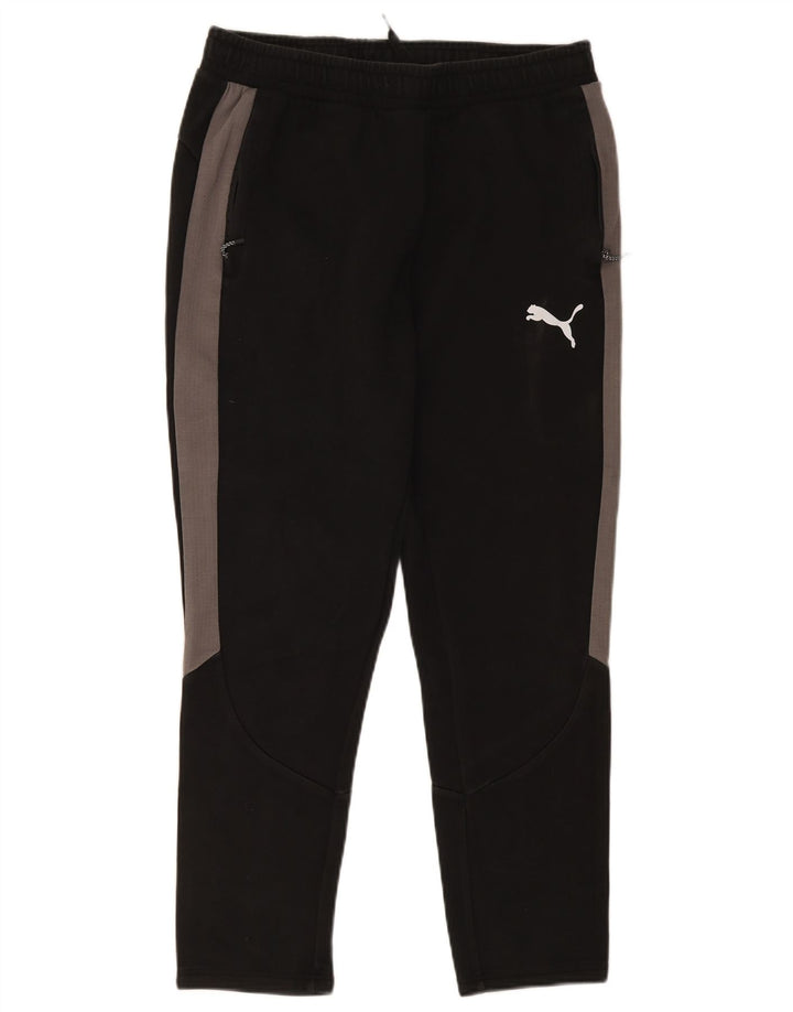 Calça de treino masculina Puma grande bloco colorido preto