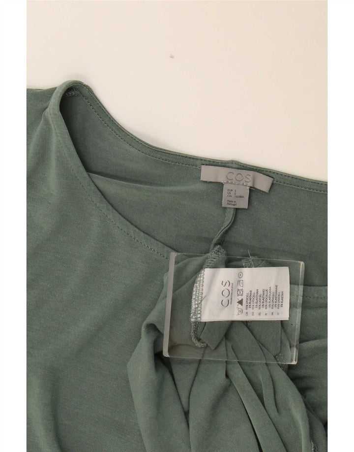 Cos Womens Oversized Top Manga Longa Reino Unido 10 Lyocell Verde Pequeno