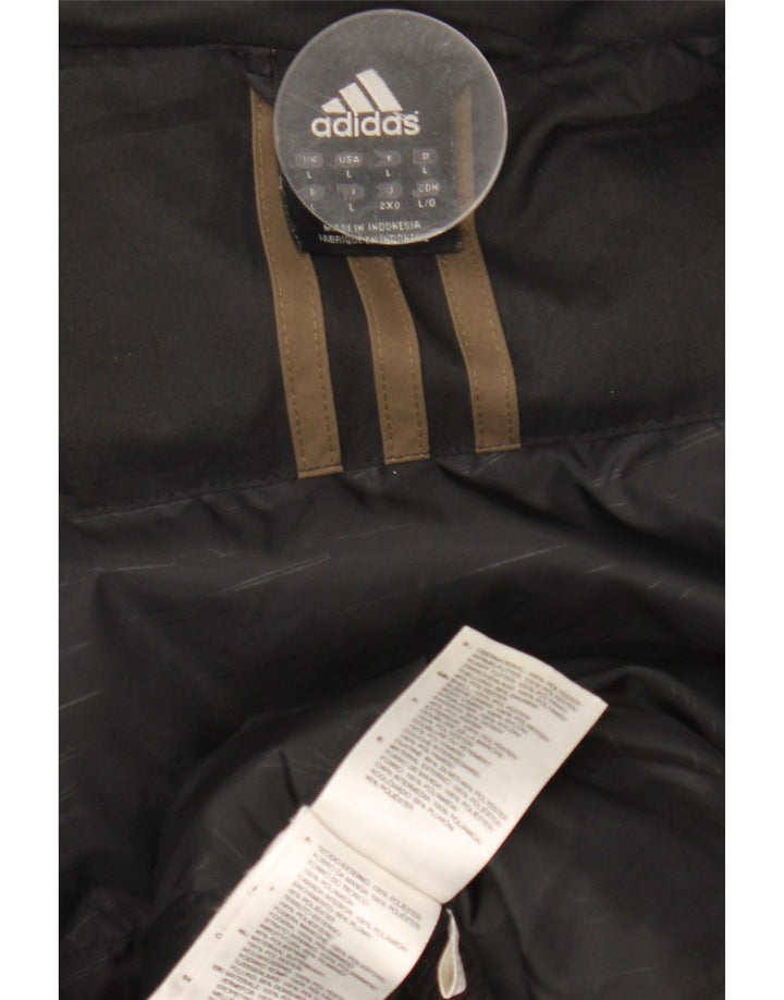 Adidas Mens Bomber Jacket UK 40 Grande Poliéster Preto