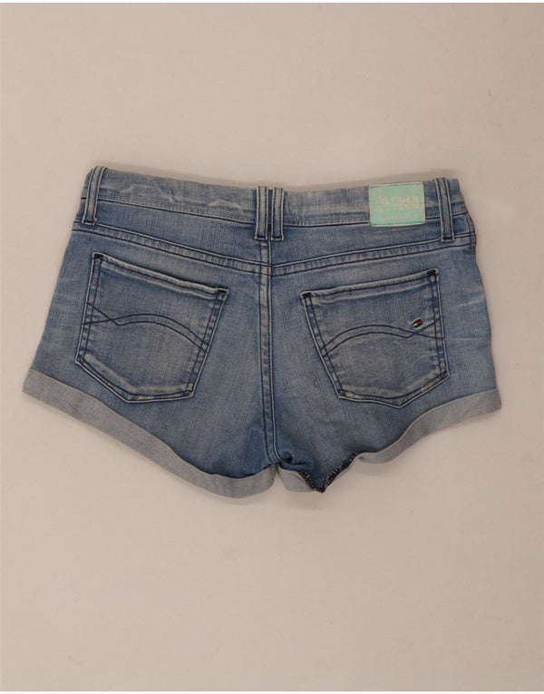 Tommy Hilfiger Shorts jeans femininos 11-12 anos W26 algodão azul