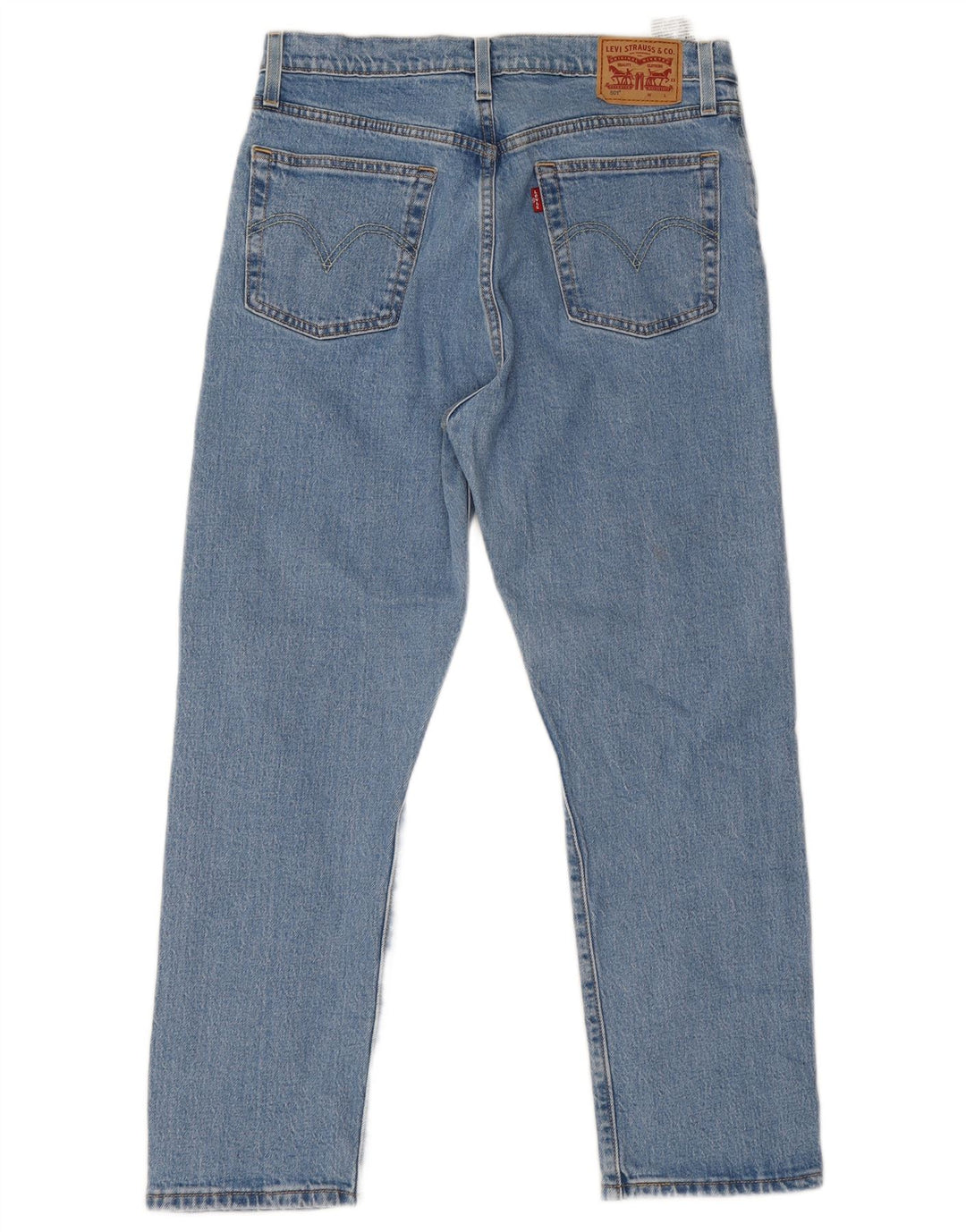 Calça jeans feminina Levi's 501 Straight W29 L25 azul algodão