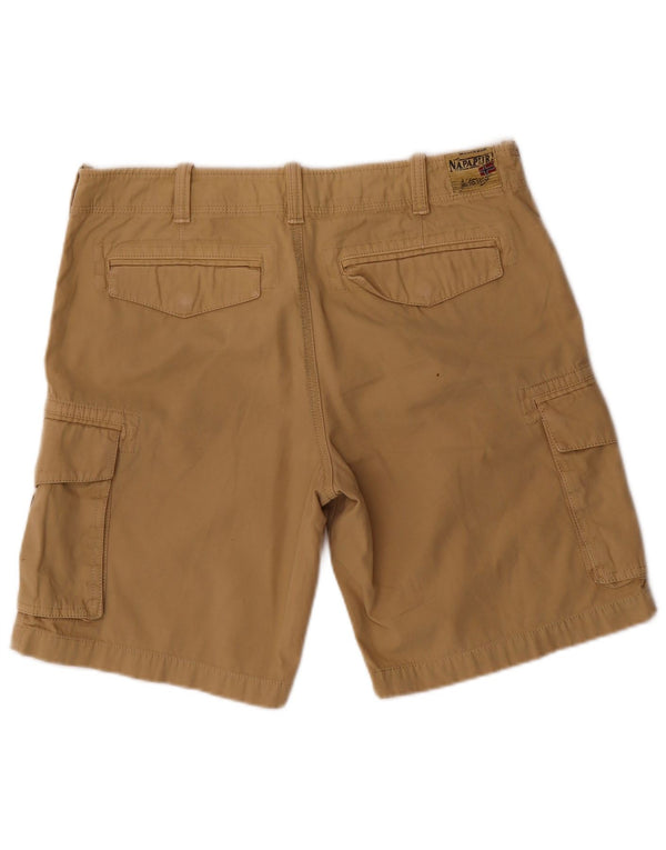 Napapijri Mens Geographic Cargo Shorts W33 Grande Bege