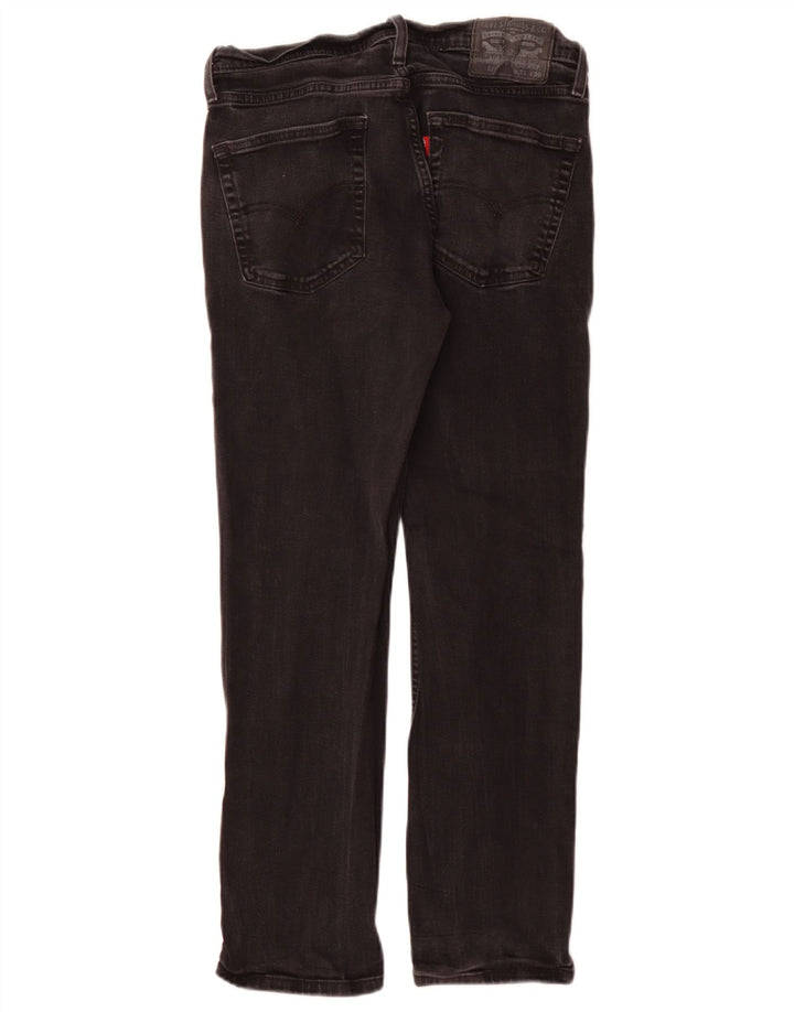 Levi's Masculino 514 Straight Jeans W31 L30 Algodão Preto
