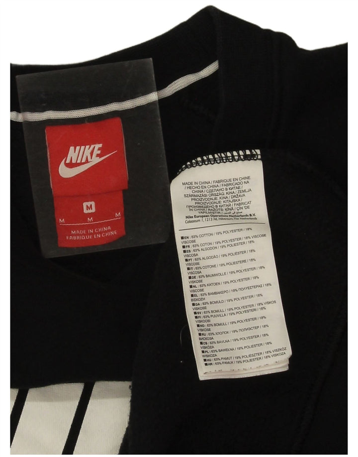 Moletom gráfico feminino Nike Jumper UK 14 médio preto algodão