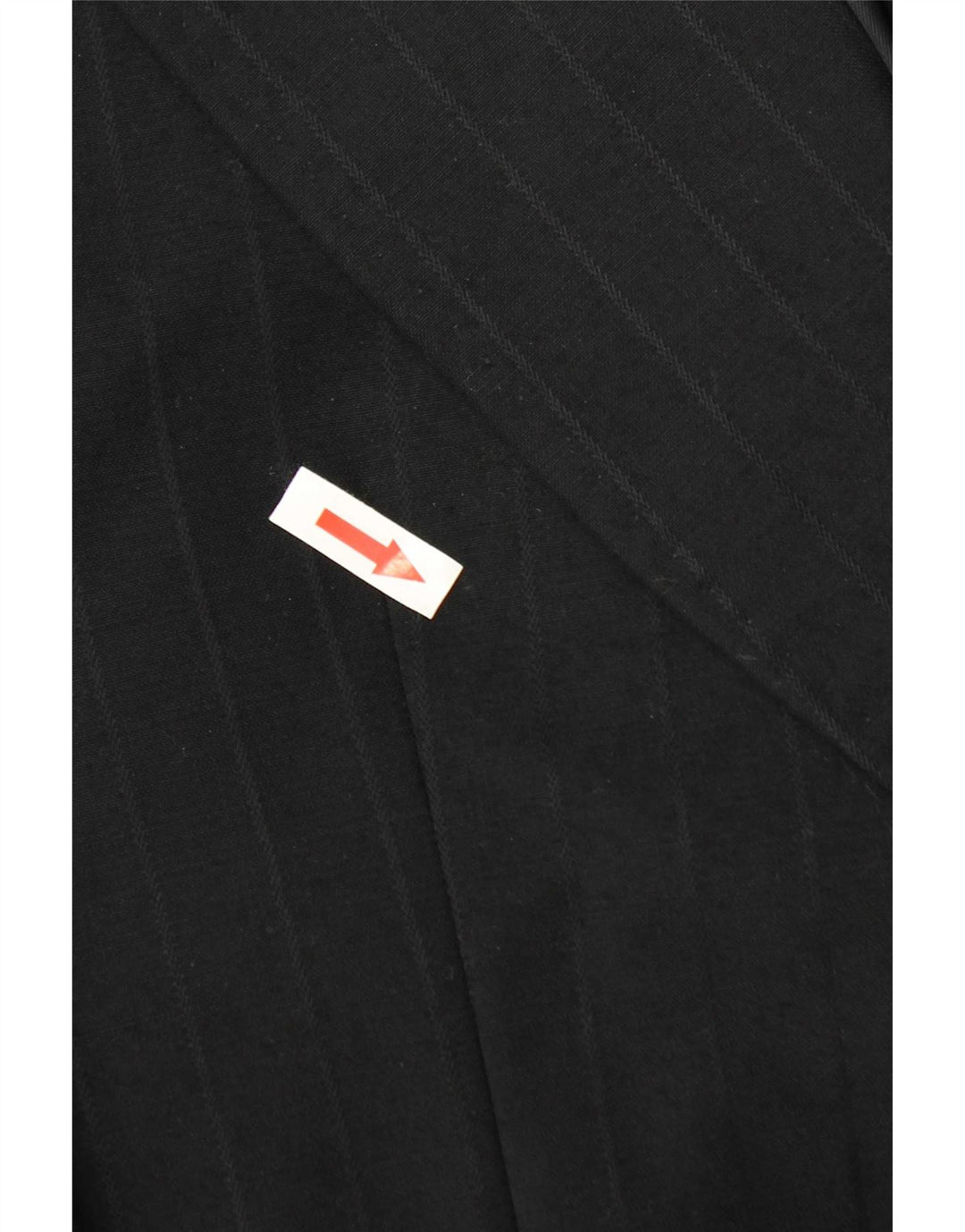 Jaqueta blazer masculina vintage com 2 botões UK 36 listrada preta pequena