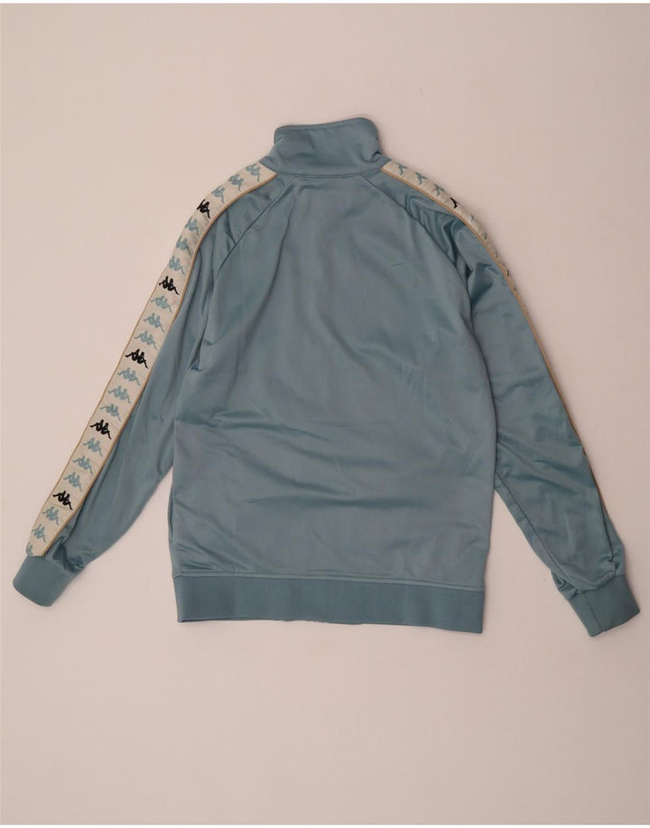 Kappa Mens Graphic Tracksuit Top Jacket Médio Azul Colourblock Poliéster