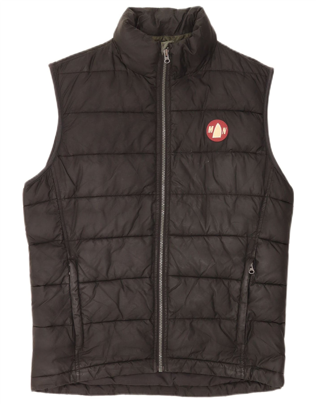 Colete acolchoado masculino Murphy & Nye UK 40 grande poliamida preta