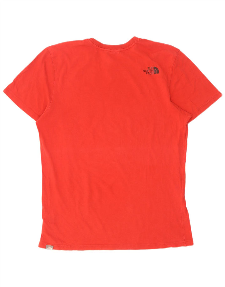 Camiseta gráfica masculina The North Face Top médio algodão vermelho
