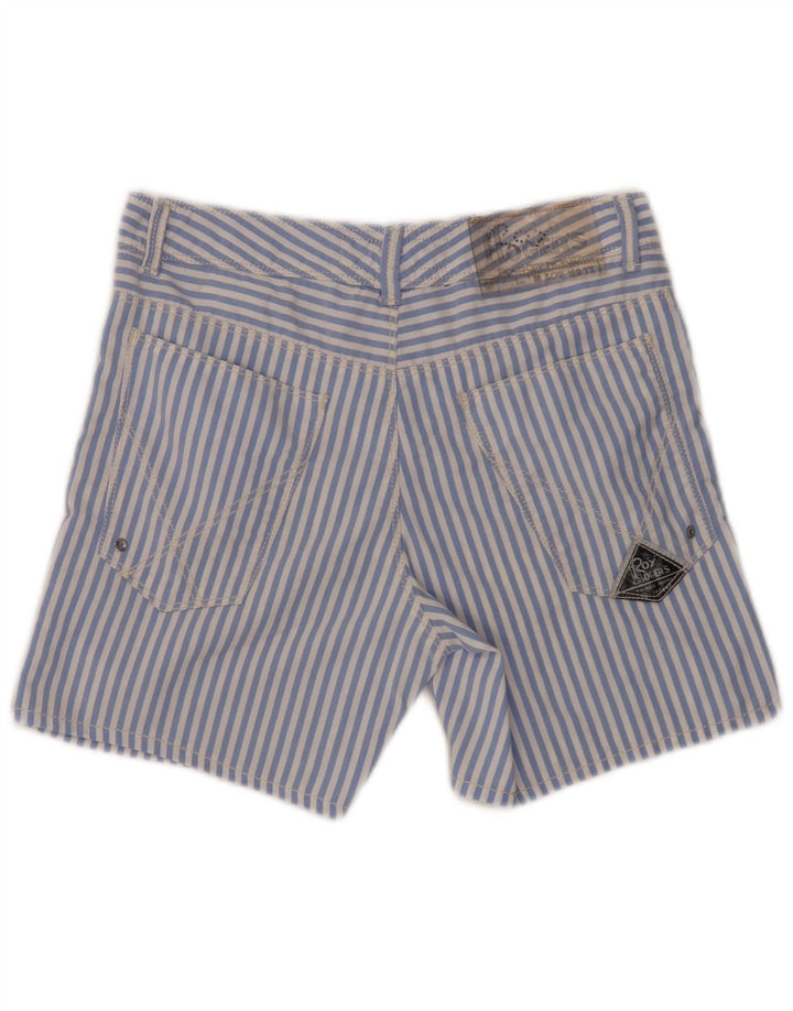 Roy Rogers Shorts feminino casual IT 44 médio W30 risca de giz azul