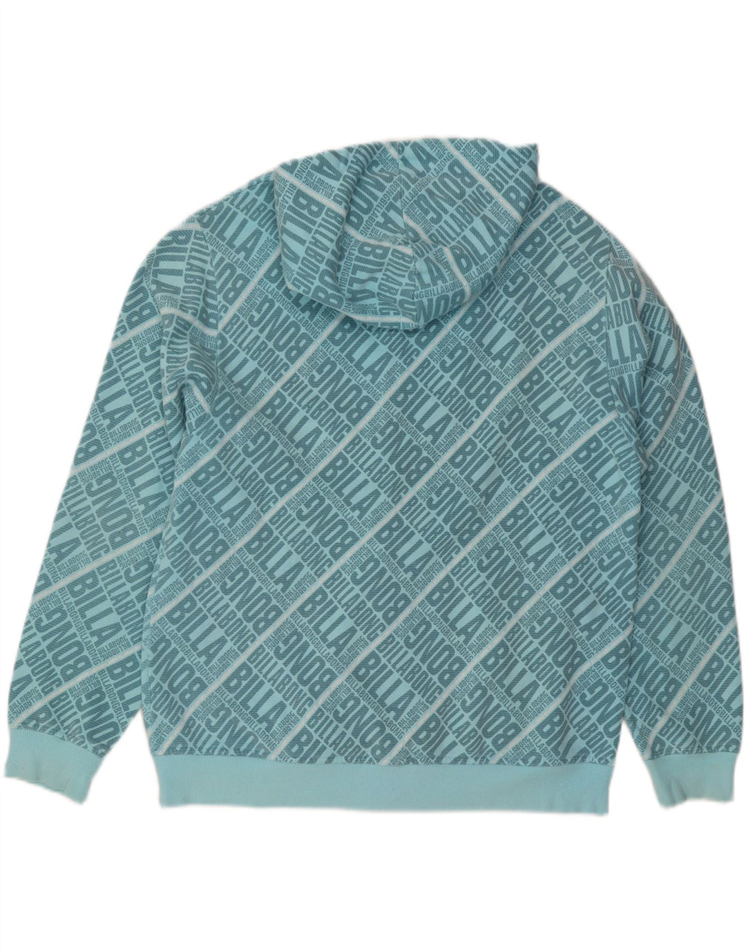 Suéter masculino com capuz e zíper gráfico BILLABONG XL algodão azul