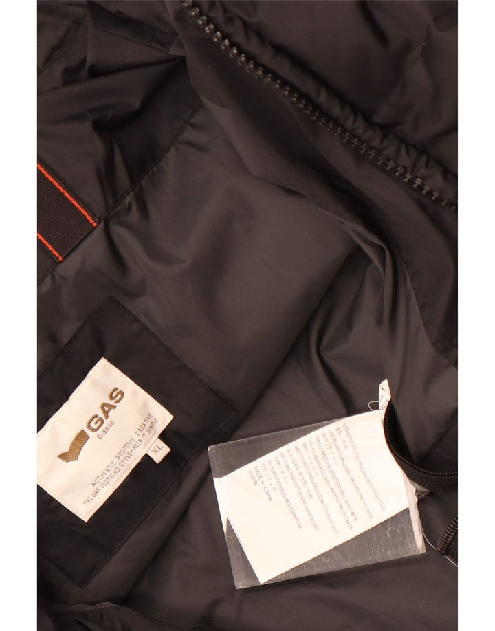 Jaqueta acolchoada masculina Gas UK 42 XL poliamida preta