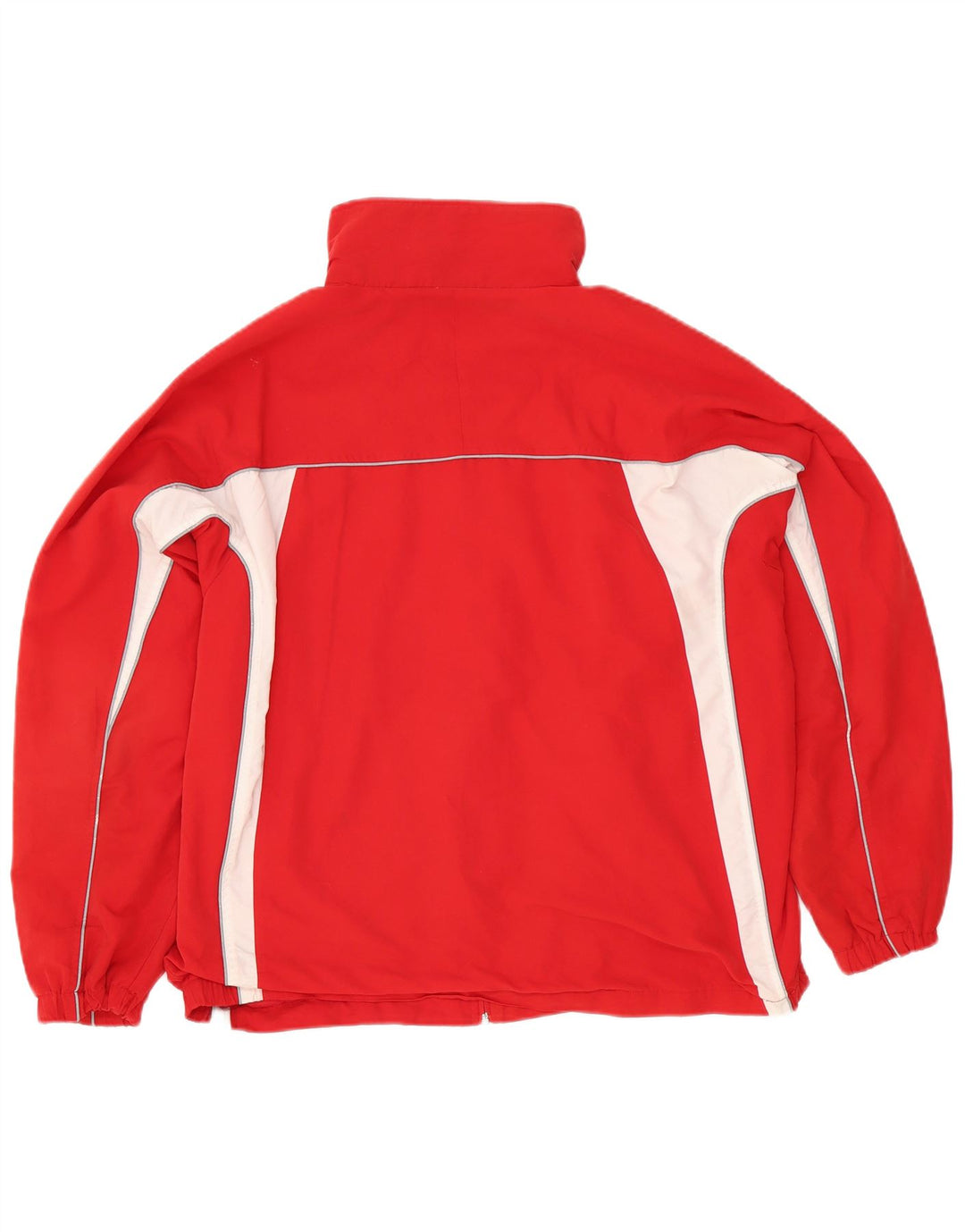 Jaqueta Asics Masculina Treino Top Grande Poliéster Colorblock Vermelho