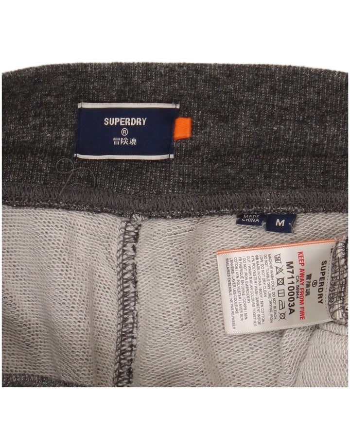 Superdry Mens Sport Shorts Médio Algodão Cinza