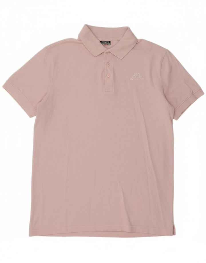 Camisa polo masculina KAPPA grande algodão rosa