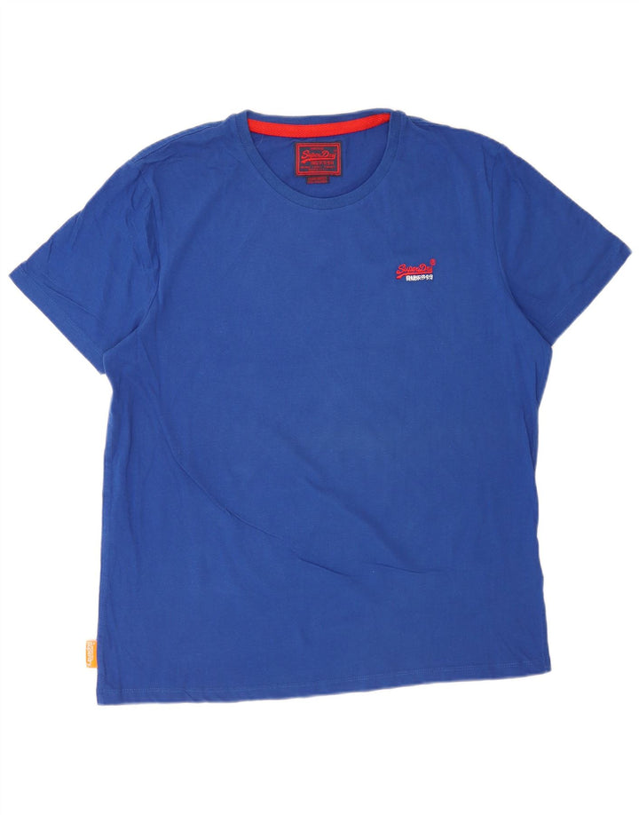 Camiseta masculina Superdry Top 3XL algodão azul