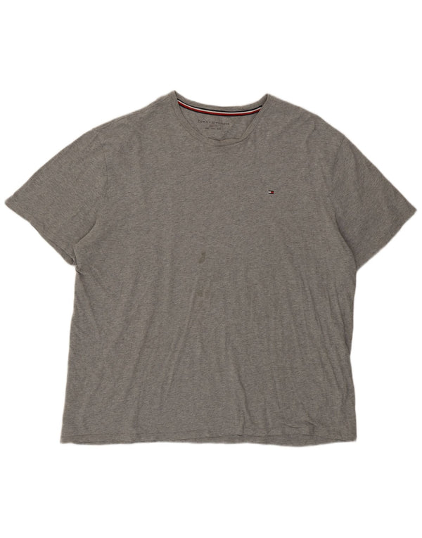 Camiseta masculina Tommy Hilfiger Top 2XL algodão cinza