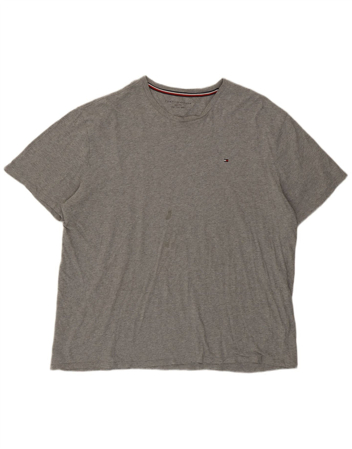Camiseta masculina Tommy Hilfiger Top 2XL algodão cinza