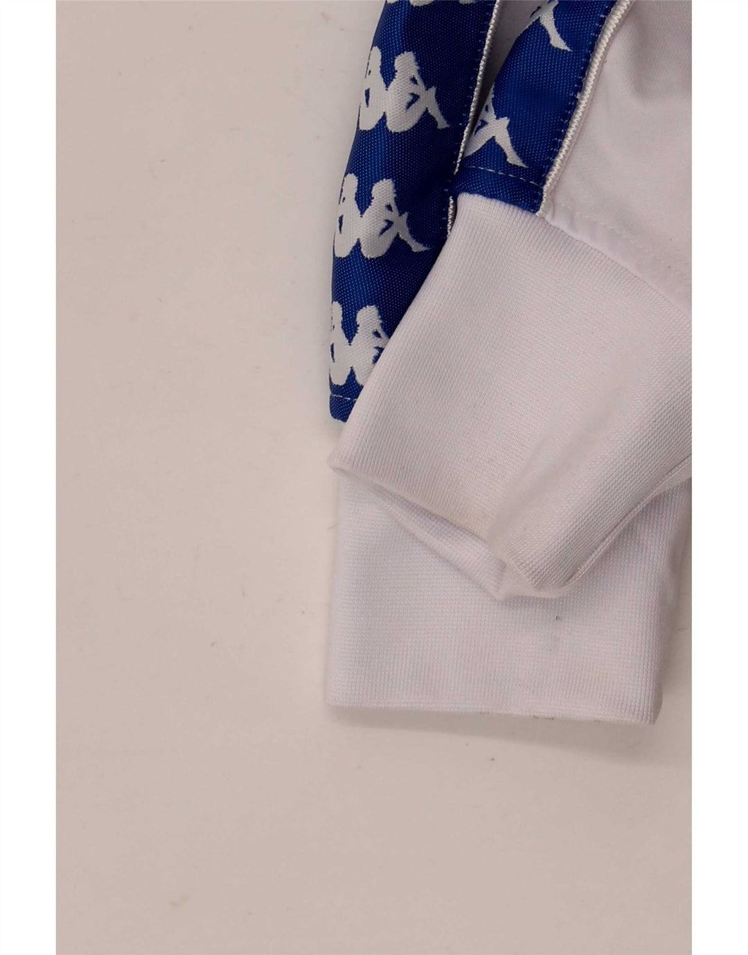 Kappa Mens Graphic Tracksuit Top Jaqueta Médio Branco Colourblock Poliéster