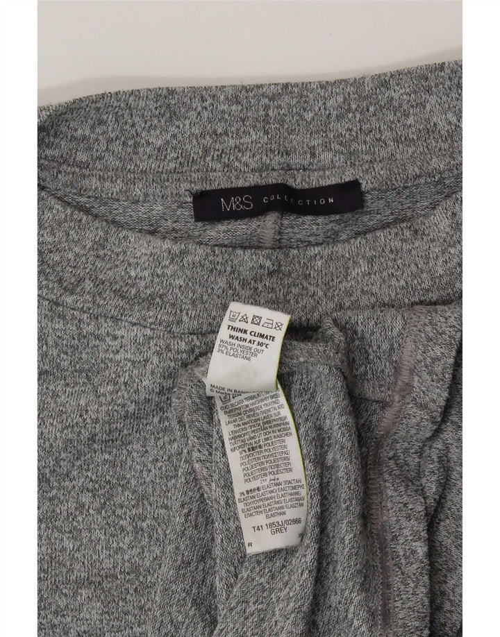 Blusa feminina Marks & Spencer UK 20 2XL poliéster manchado cinza