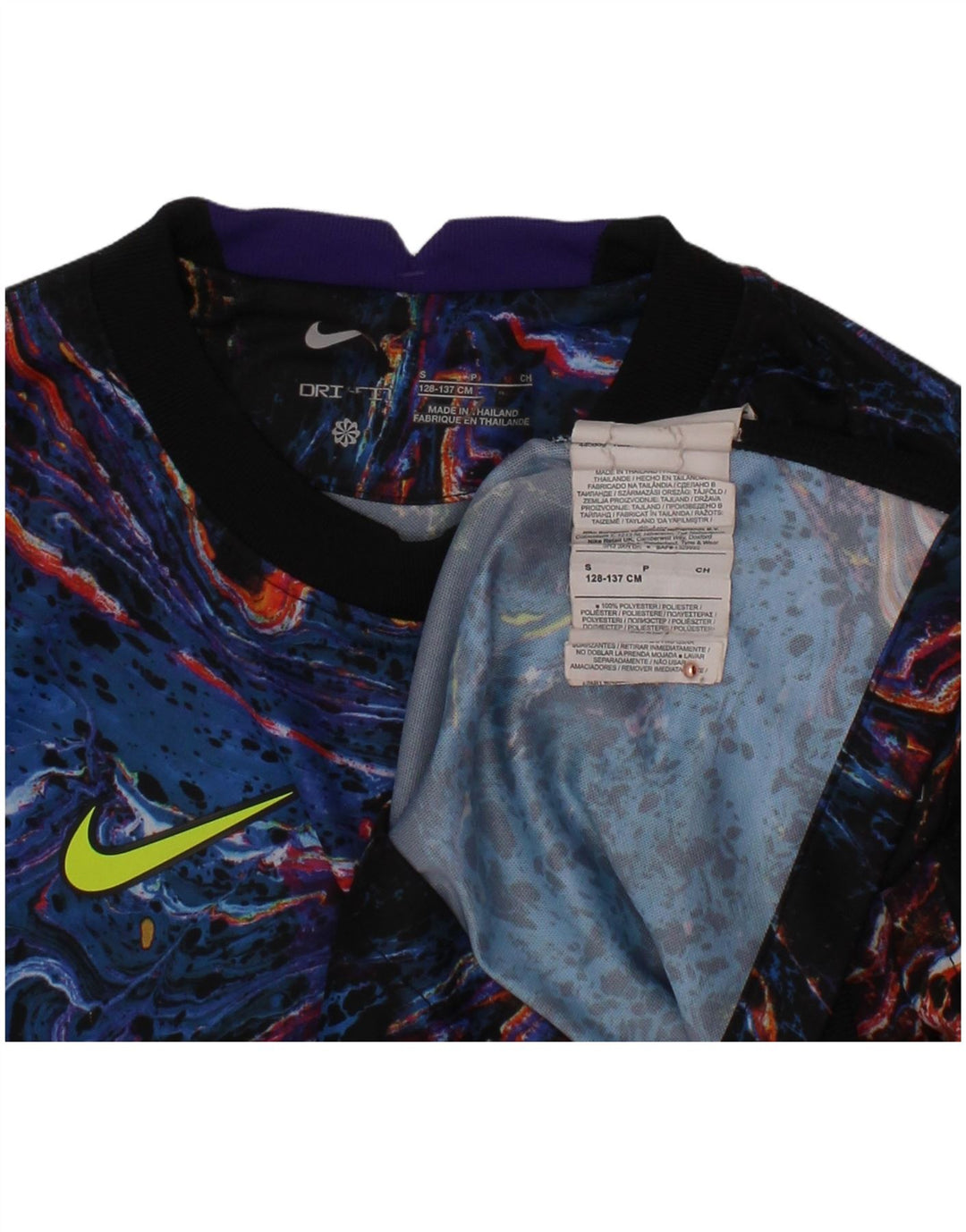 NIKE Boys Tottenham Hotspur Graphic Camiseta Top 8-9 Anos Pequeno Preto