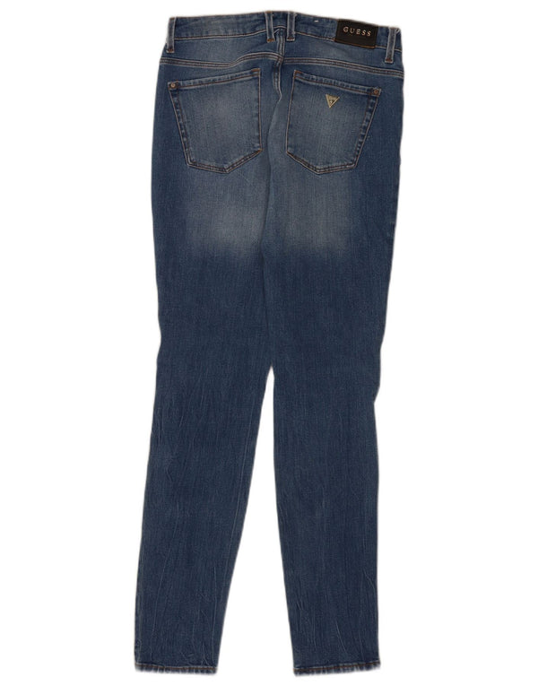 Guess Jeans skinny feminino desgastado W26 L29 azul