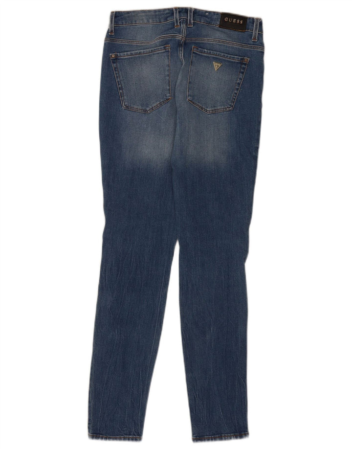 Guess Jeans skinny feminino desgastado W26 L29 azul