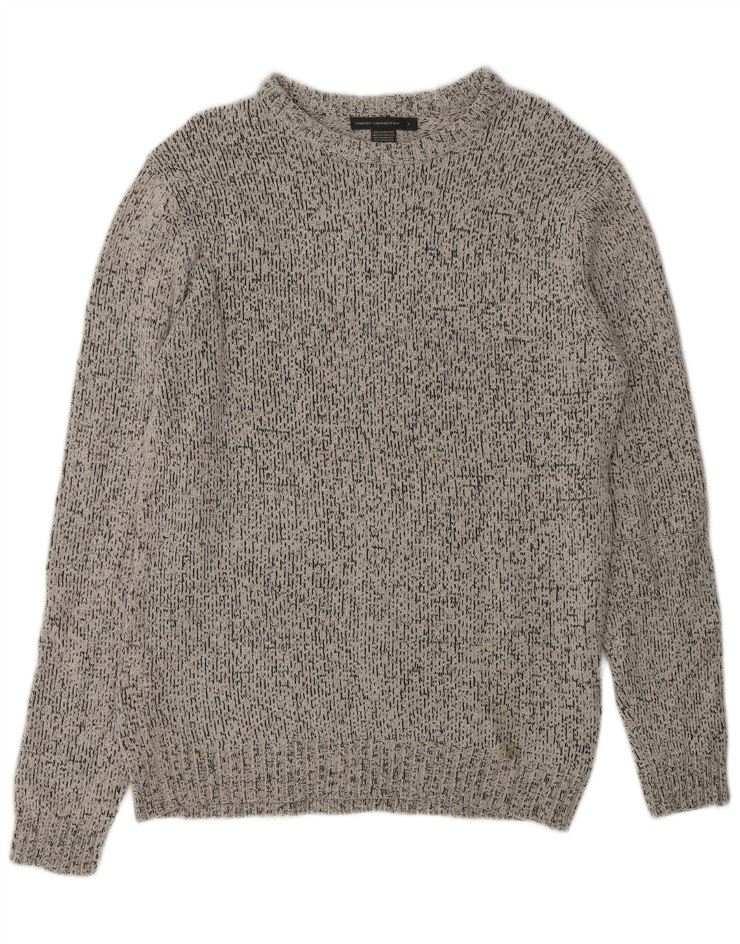 Suéter masculino com gola canoa FRENCH CONNECTION poliéster cinza grande
