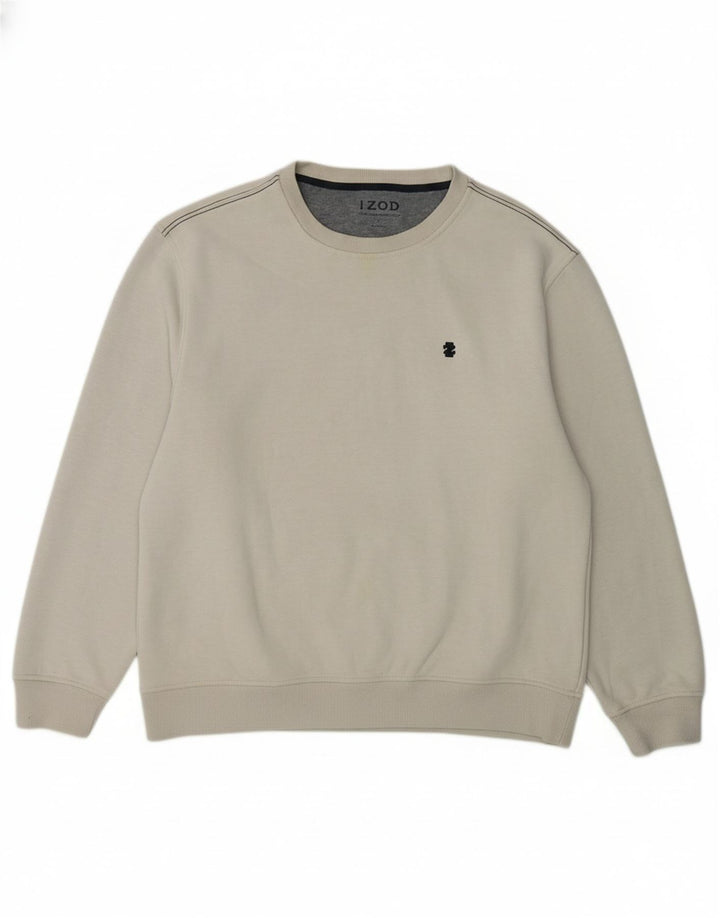 IZOD moletom masculino jumper grande poliéster cinza