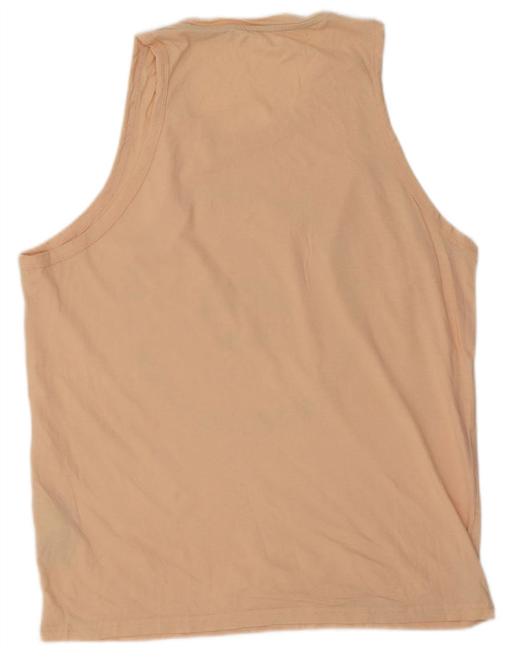 Colete gráfico masculino Jack & Jones Top XL algodão bege