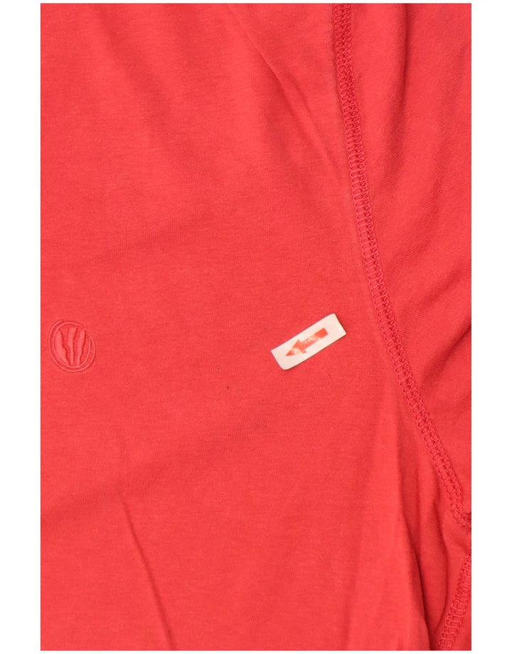 Camiseta masculina Fat Face Top grande algodão vermelho