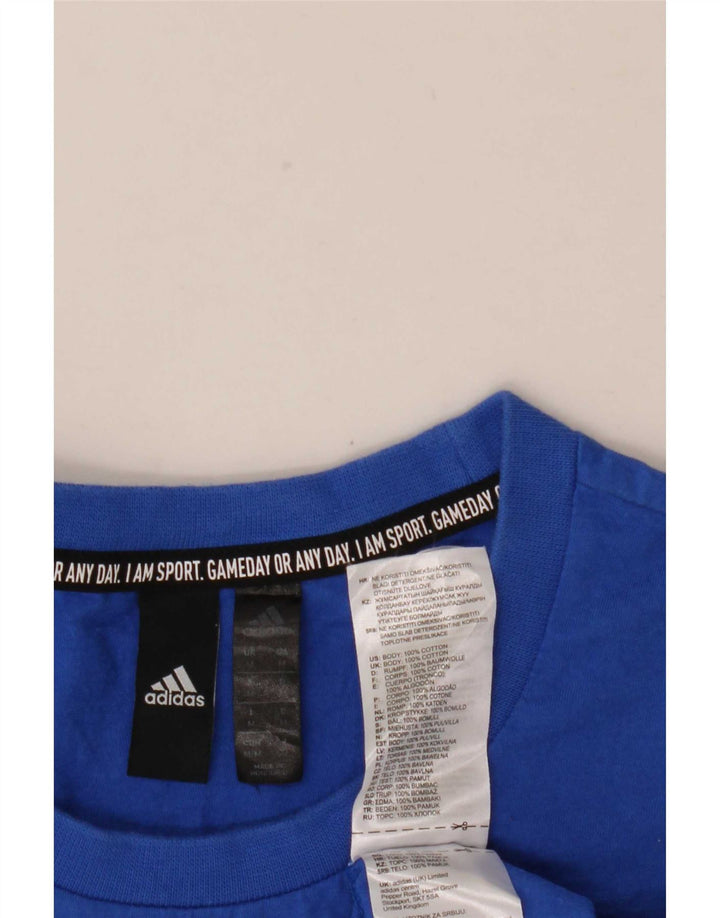 Camiseta Adidas Masculina Graphic Top Médio Algodão Azul