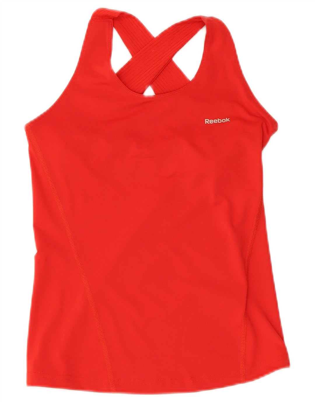 Reebok Womens Vest Top UK 4 XS Poliéster Vermelho