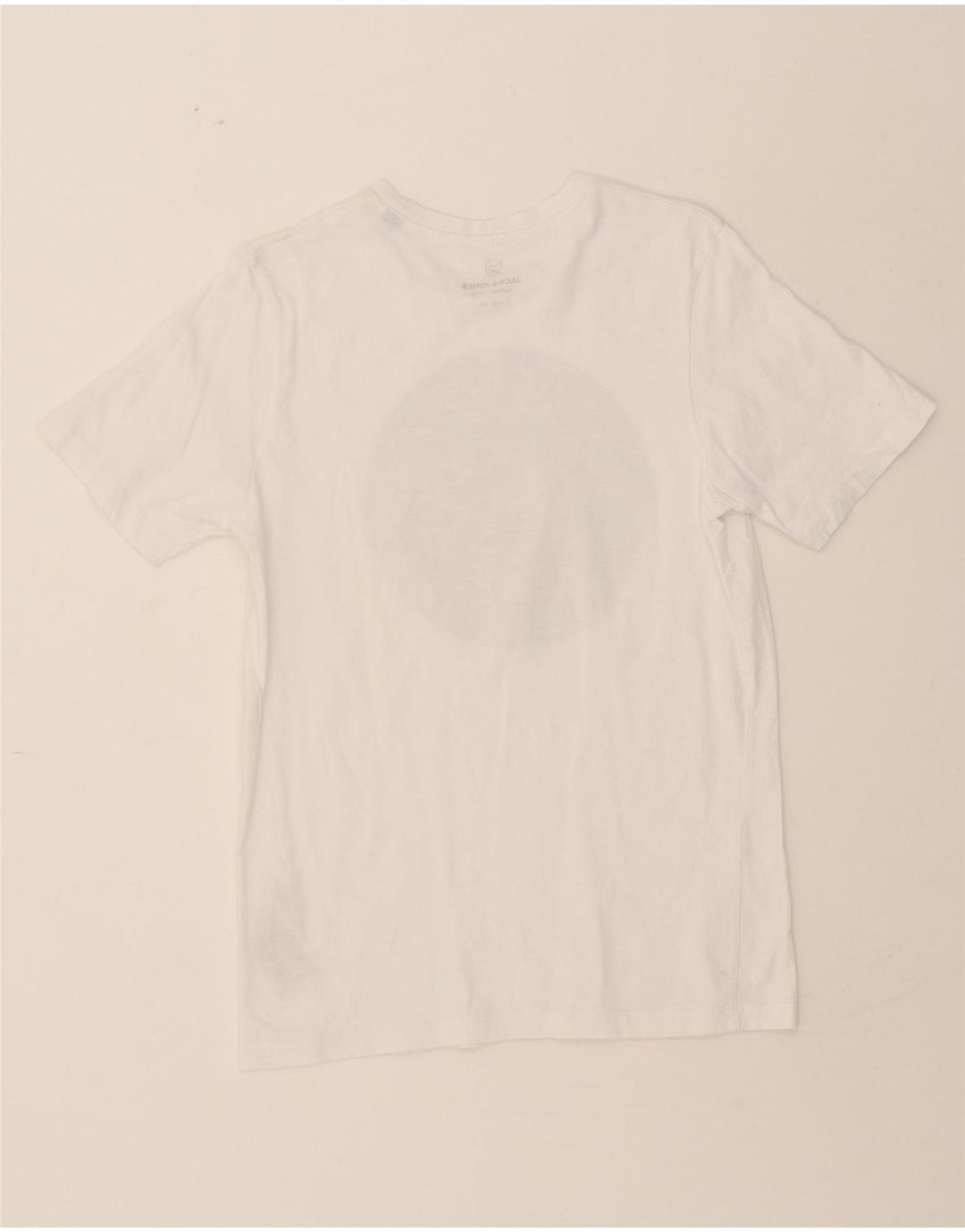 JACK & JONES Boys Graphic T-Shirt Top 15-16 Years White Cotton Vintage Jack & Jones and Second-Hand Jack & Jones from Messina Hembry 