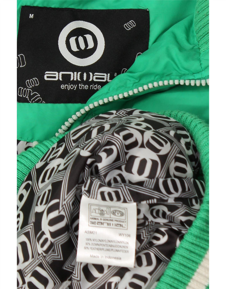 Animal Mens Colete Acolchoado UK 38 Nylon Verde Médio