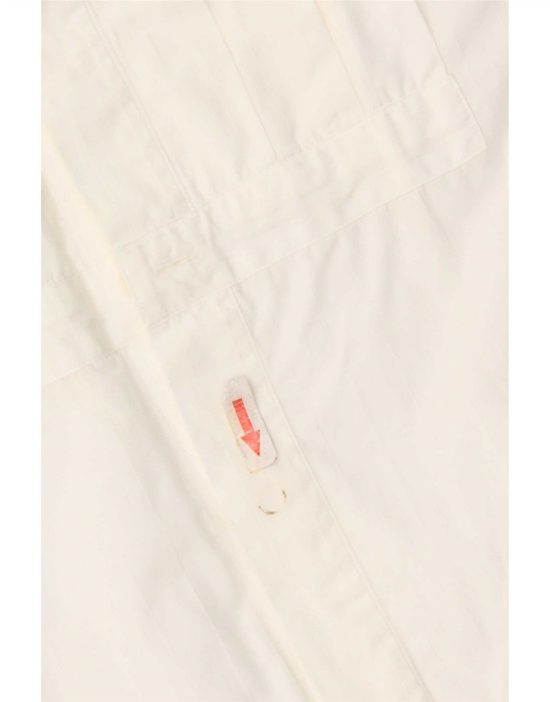 Camisa formal masculina Ungaro tamanho 40 15 1/2 algodão branco médio