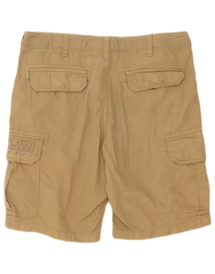 Shorts cargo masculino Napapijri W31 algodão bege médio
