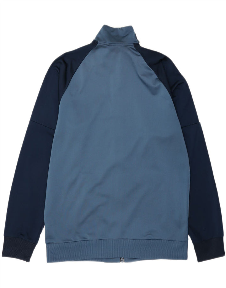 Adidas Mens Tracksuit Top Jacket UK 42/44 Médio Azul Colorblock Poliéster