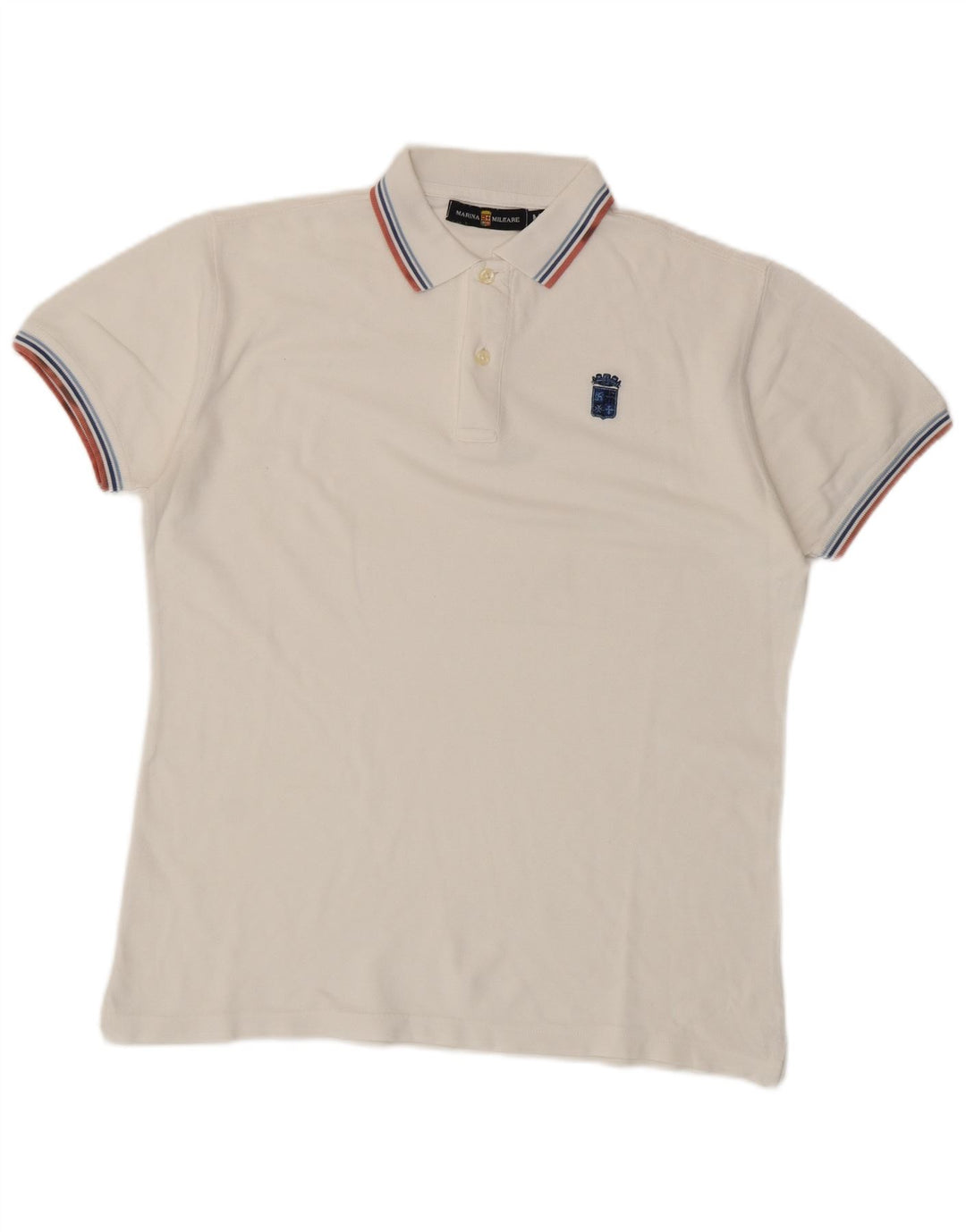 Polo masculino Marina Militare médio branco