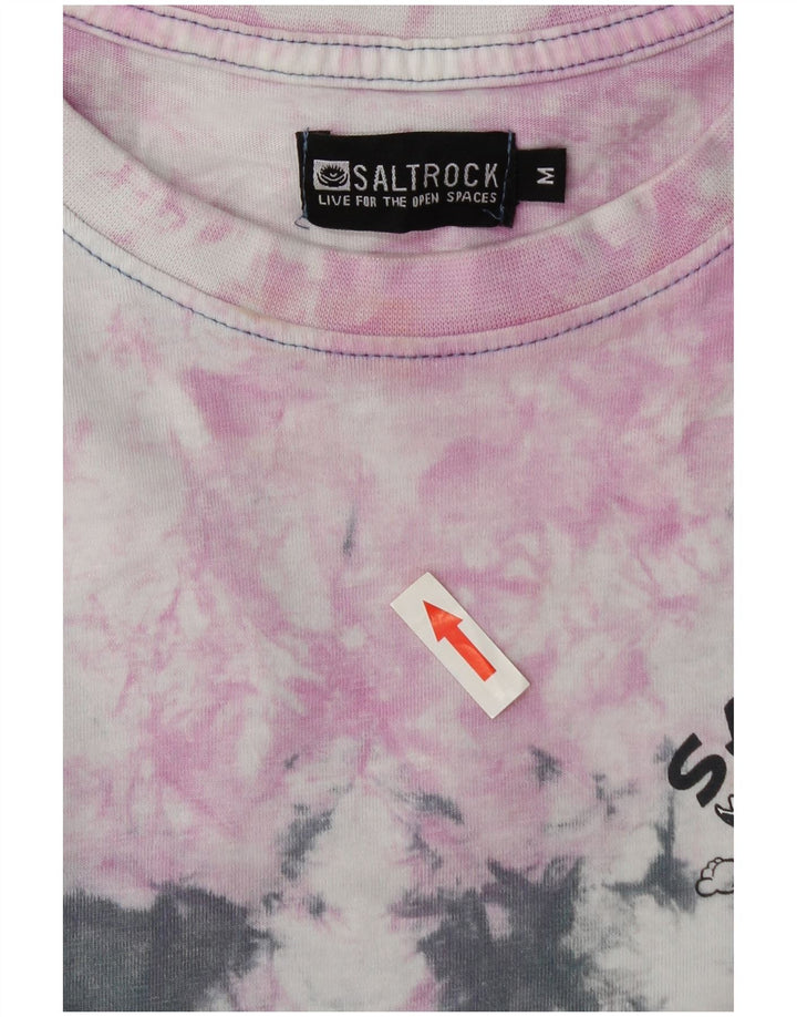 Camiseta masculina gráfica Saltrock Top médio de algodão tie-dye multicolorido