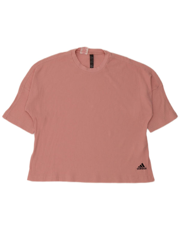 Camiseta Adidas Menina 14-15 Anos Algodão Rosa