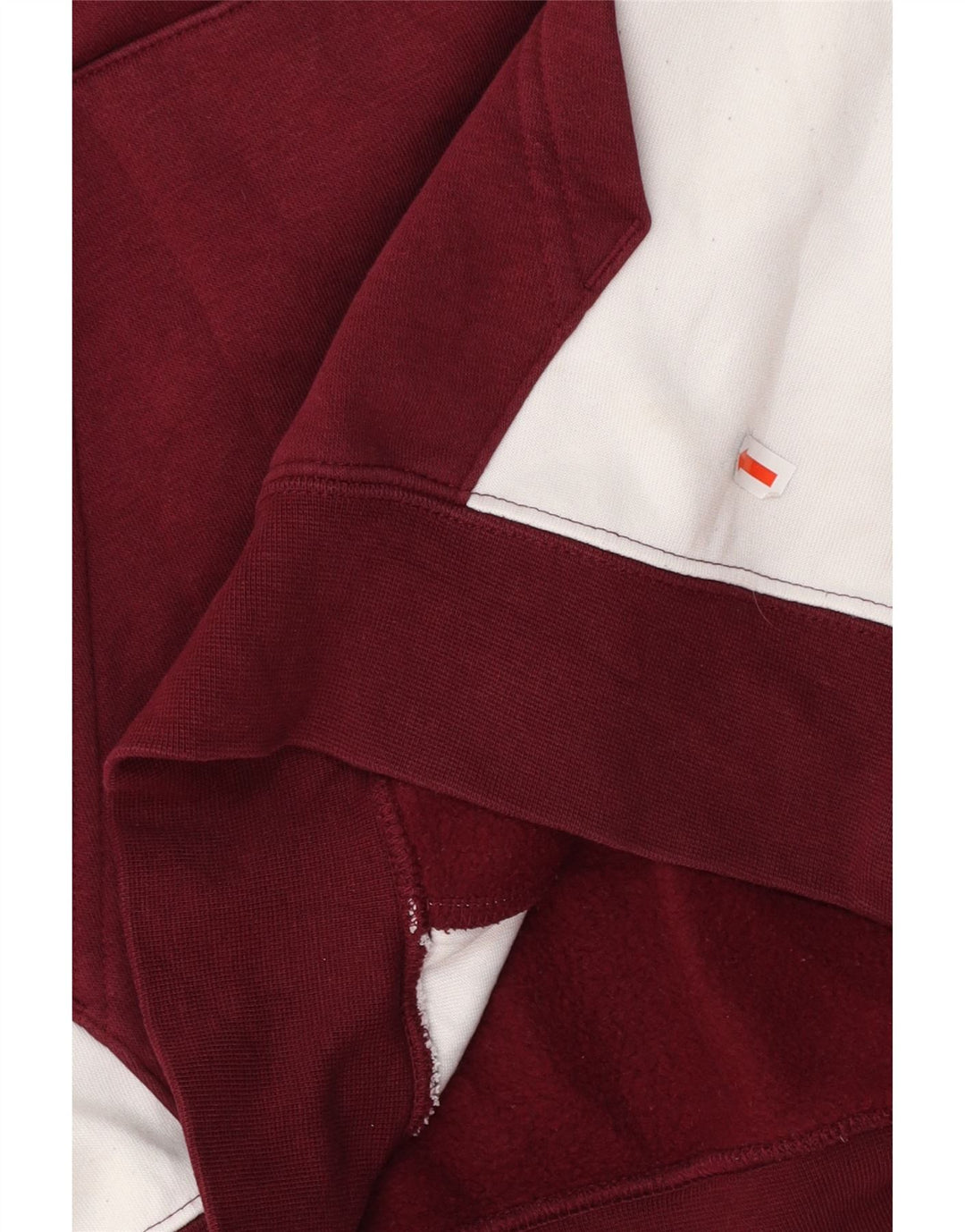 NIKE Mens Graphic Hoodie Jumper Pequeno Marrom Colourblock Algodão