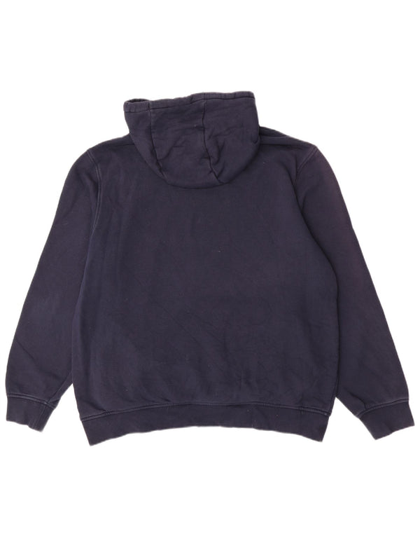 Lacoste masculino clássico ajuste moletom com capuz tamanho 7 2XL algodão azul marinho
