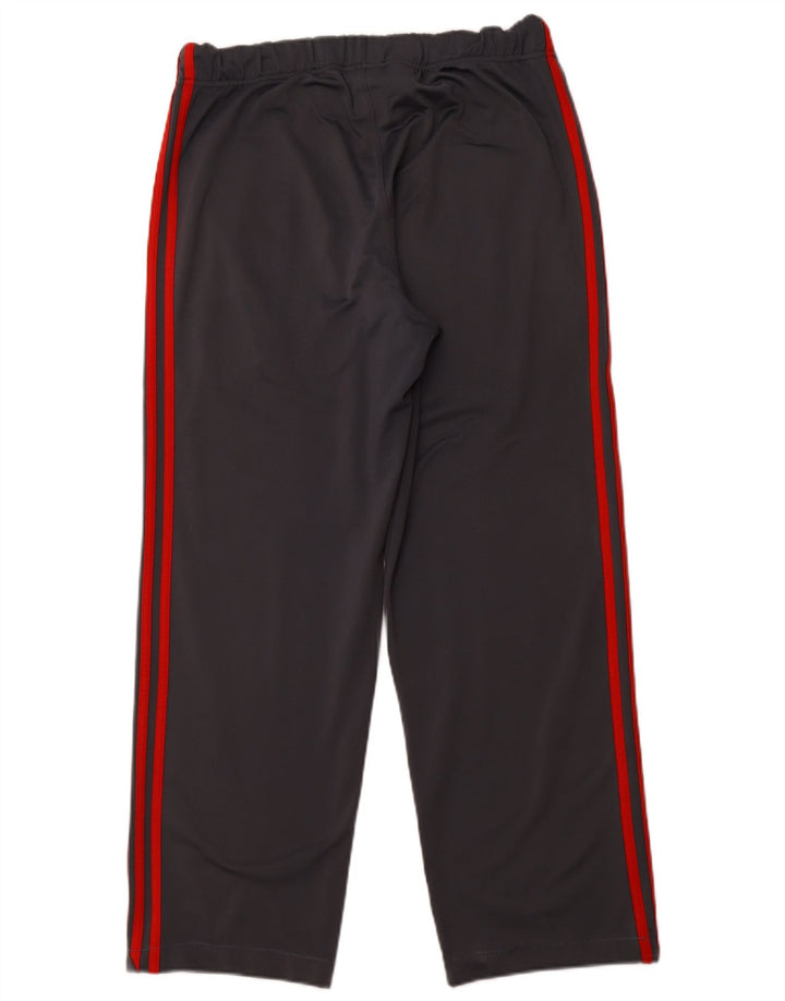 Calças de treino masculinas ADIDAS poliéster cinza médio